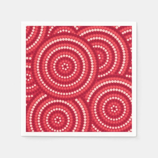 Serviette En Papier Aboriginal Dot Painting (Devant)