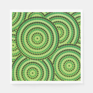 Serviette En Papier Aboriginal dot painting