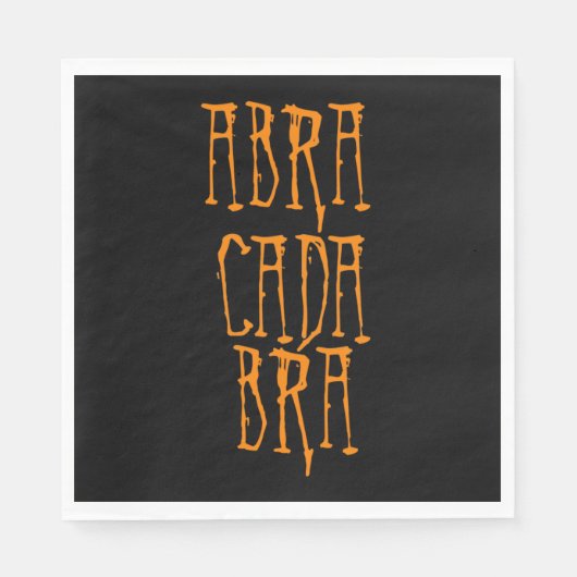 Serviette En Papier Abracadabra (Devant)