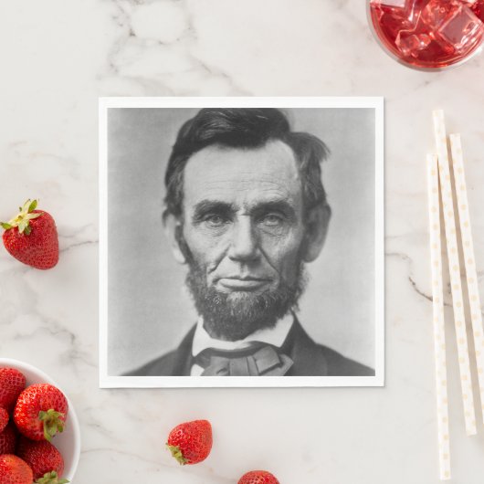 Serviette En Papier Abraham Lincoln (En situation)