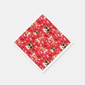 Serviette En Papier Abris Shetland Sheepdog Collie Chien Motif (Coin)