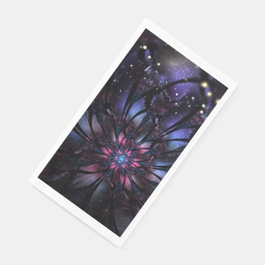 Serviette En Papier Abstract fractal flower design. (Coin)