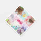 Serviette En Papier Abstract Geometric Low Poly Mosaic (Coin)