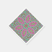 Serviette En Papier Abstract modern mosaic kaleidoscopic (Coin)