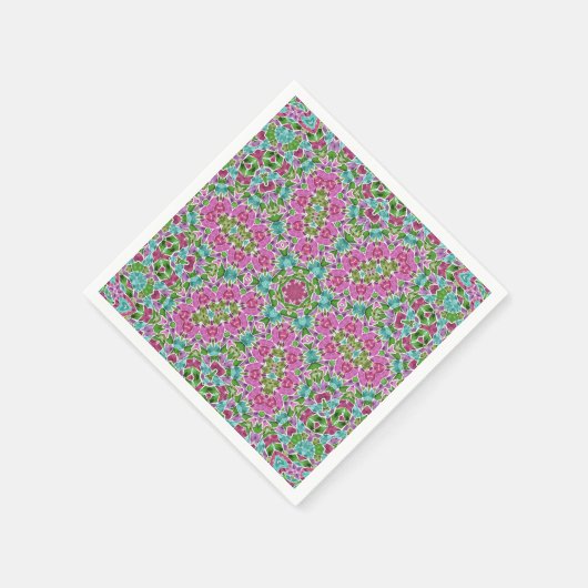 Serviette En Papier Abstract modern mosaic kaleidoscopic (Coin)