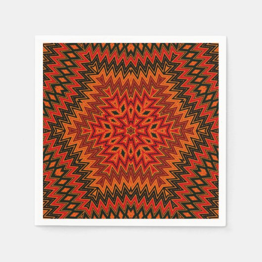 Serviette En Papier Abstract modern mosaic kaleidoscopic (Devant)