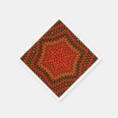 Serviette En Papier Abstract modern mosaic kaleidoscopic (Coin)