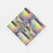 Serviette En Papier Abstract Pattern Adult Any Age Birthday Party (Coin)