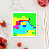 Serviette En Papier Abstrait (En situation)