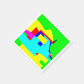 Serviette En Papier Abstrait (Coin)