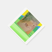 Serviette En Papier Abstrait artistique (Coin)
