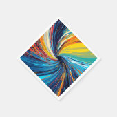 Serviette En Papier Abstrait de couleur (Coin)