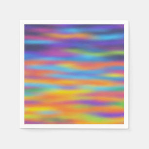 Serviette En Papier Abstrait Desert Sunset Sky Artwork