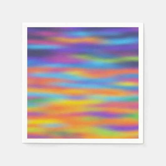 Serviette En Papier Abstrait Desert Sunset Sky Artwork (Devant)
