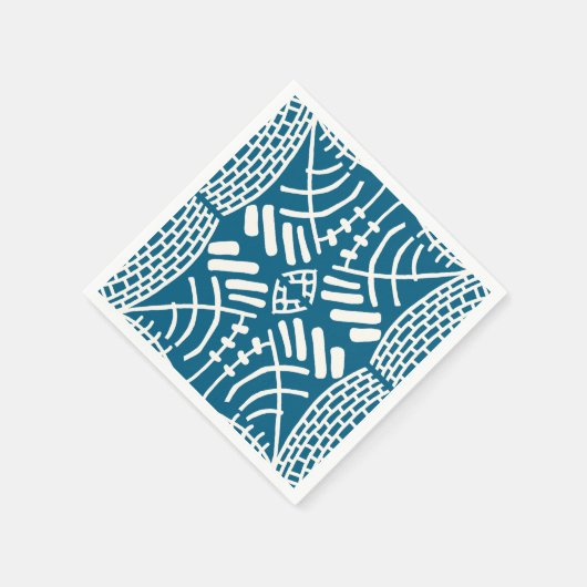 Serviette En Papier abstrait doodle moderne (Coin)