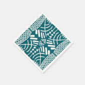 Serviette En Papier abstrait doodle moderne (Coin)