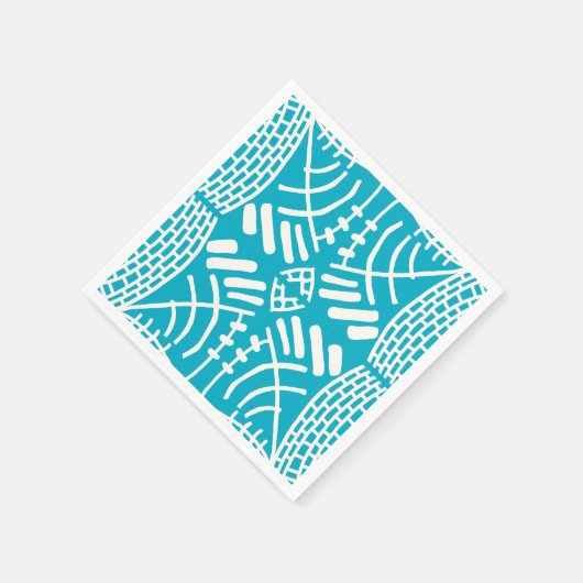 Serviette En Papier abstrait doodle moderne (Coin)