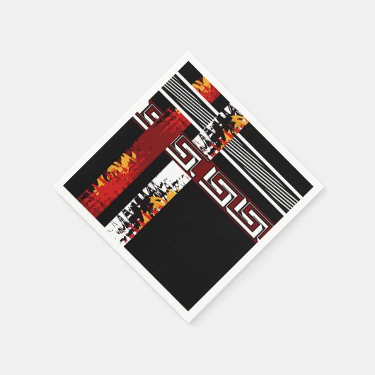 Serviette En Papier Abstrait, ethnique, créatif (Coin)