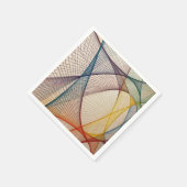 Serviette en papier abstrait géométrique (Coin)