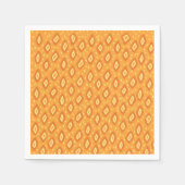 Serviette En Papier Abstrait jaune (Devant)