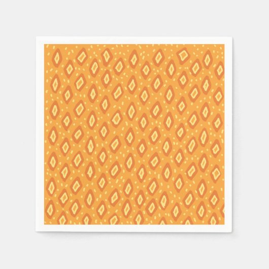 Serviette En Papier Abstrait jaune (Devant)