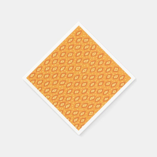 Serviette En Papier Abstrait jaune (Coin)