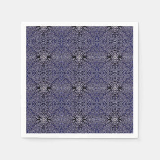 Serviette En Papier Abstrait Jungle-Blue