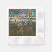 Serviette En Papier Abstrait Kandinsky équitation Couple coloré (Devant)