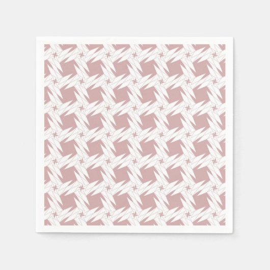 Serviette En Papier Abstrait rose (Devant)