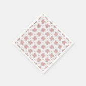 Serviette En Papier Abstrait rose (Coin)
