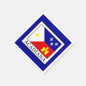 Serviette En Papier Acadiana (Coin)