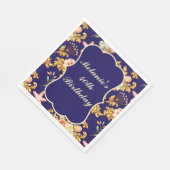Serviette En Papier Acanthe dorée 40e anniversaire (Coin)