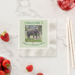 Serviette En Papier Accent de table pour l'anniversaire de Wild One El