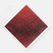 Serviette En Papier Acceptation | Médaillons de méditation rouge (Coin)