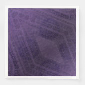Serviette En Papier Acceptation | Médaillons de méditation violette (Devant)