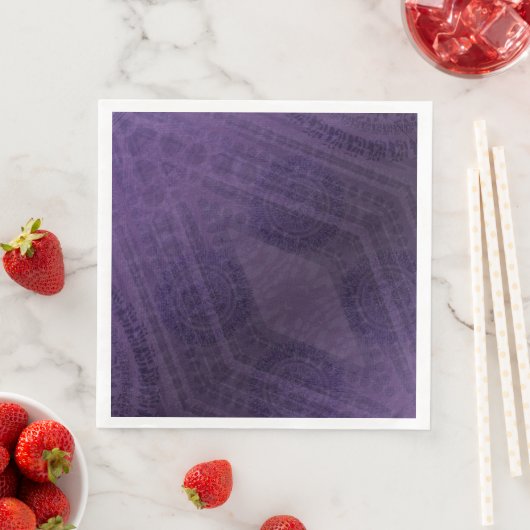 Serviette En Papier Acceptation | Médaillons de méditation violette (En situation)