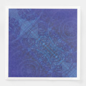Serviette En Papier Acceptation | Médaillons de violet violet bleu Ind (Devant)