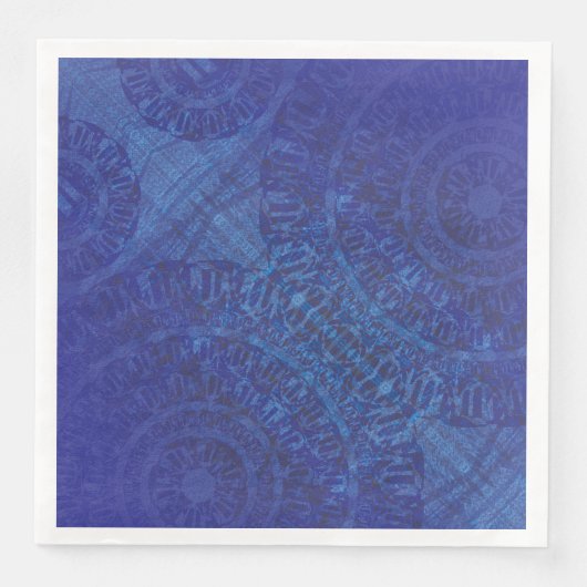 Serviette En Papier Acceptation | Médaillons de violet violet bleu Ind (Devant)