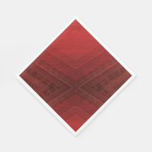 Serviette En Papier Acceptation | Motif de Boho Eclectique Rouge (Coin)