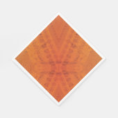 Serviette En Papier Acceptation | Motif de Shibori rouge orange jaune (Coin)