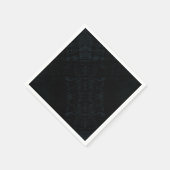 Serviette En Papier Acceptation | Texture foncée Shibori (Coin)