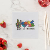 Serviette En Papier Accepter l'amour comprendre - Coeur de Sensibilisa (En situation)