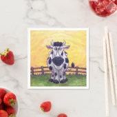 Serviette En Papier Accessoires Cuisine Cute Cow (En situation)