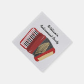 Serviette En Papier Accordion Joueurs Polka Fête à thème (Coin)