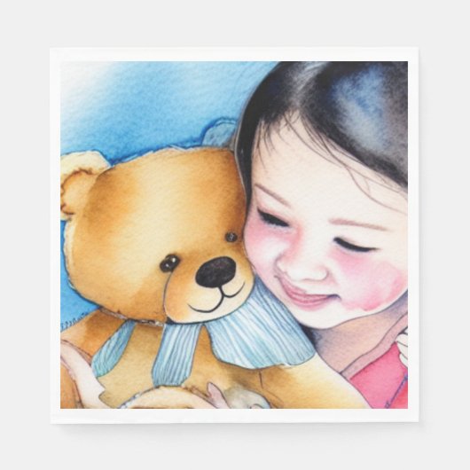 Serviette En Papier Accrocher un ours (Devant)