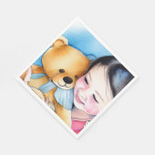 Serviette En Papier Accrocher un ours (Coin)