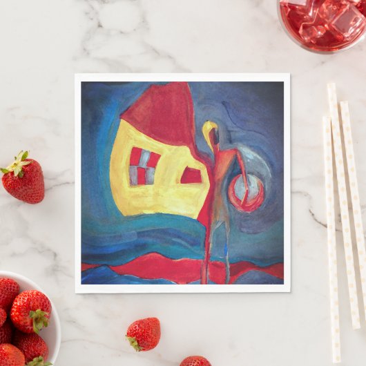 Serviette En Papier Accueil (En situation)