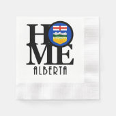 Serviette En Papier ACCUEIL Alberta Canada (Devant)