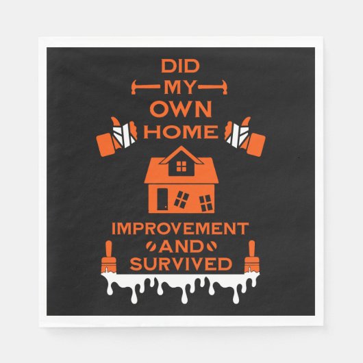 Serviette En Papier Accueil Amélioration Félicitations (Devant)