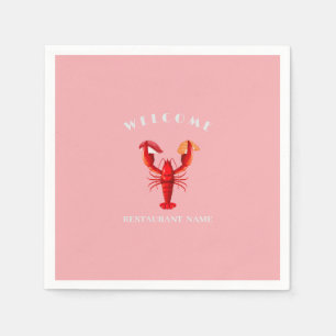 Serviette En Papier Accueil de fruits de mer modernes Lobster sushi no